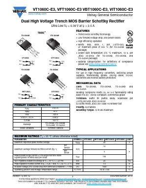 VBT1060C-E3 Datasheet PDF Vishay Semiconductors