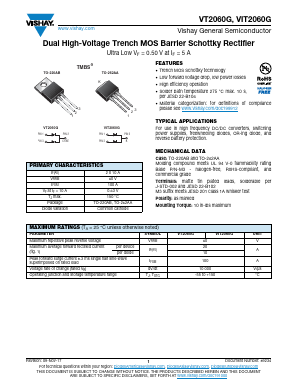 VT2060G Datasheet PDF Vishay Semiconductors