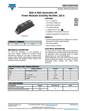 VSKCS220-030 Datasheet PDF Vishay Semiconductors