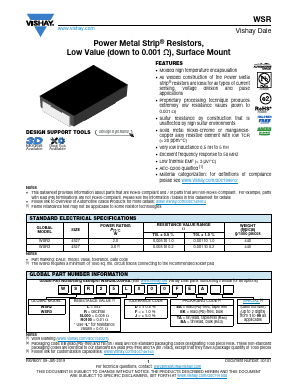 WSR2R2500FEA Datasheet PDF Vishay Semiconductors