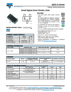 AZ23B30-G3-18 Datasheet PDF Vishay Semiconductors