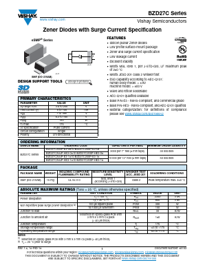 BZD27C3V6P-E3-08 Datasheet PDF Vishay Semiconductors