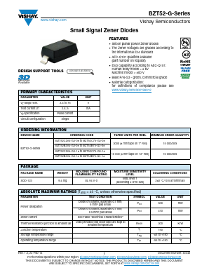 BZT52B43-G Datasheet PDF Vishay Semiconductors