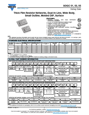 SOGC160115K10JDC Datasheet PDF Vishay Semiconductors