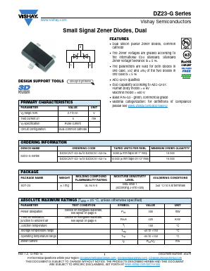 DZ23C20-G Datasheet PDF Vishay Semiconductors
