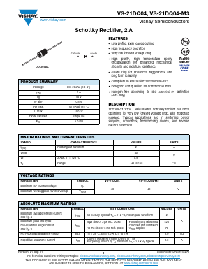 VS-21DQ04 Datasheet PDF Vishay Semiconductors