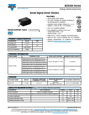 BZX384C3V9 Datasheet PDF Vishay Semiconductors
