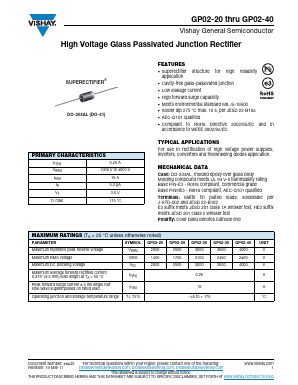 GP02-25HE3 Datasheet PDF Vishay Semiconductors
