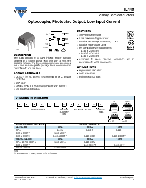 IL440-4X017 Datasheet PDF Vishay Semiconductors