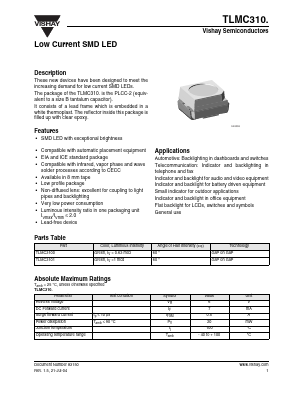 TLMC310 Datasheet PDF Vishay Semiconductors