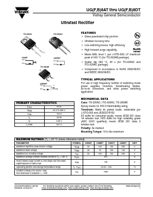 UGB8AT-E3/81 Datasheet PDF Vishay Semiconductors