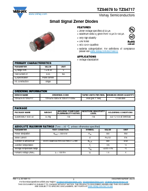TZS4695-GS08 Datasheet PDF Vishay Semiconductors