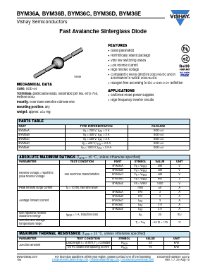 BYM36A Datasheet PDF Vishay Semiconductors