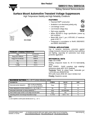 SM8S10 Datasheet PDF Vishay Semiconductors