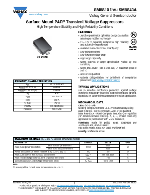SM8S17A Datasheet PDF Vishay Semiconductors