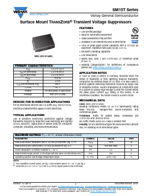 SM15T220A Datasheet PDF Vishay Semiconductors