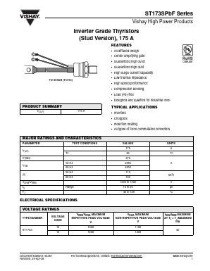 ST173S12MDJ1 Datasheet PDF Vishay Semiconductors