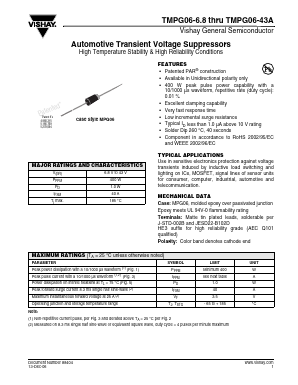TMPG06-10 Datasheet PDF Vishay Semiconductors