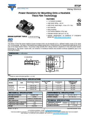 RTOP100 Datasheet PDF Vishay Semiconductors