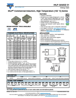 IHLP3232DZER220M51 Datasheet PDF Vishay Semiconductors