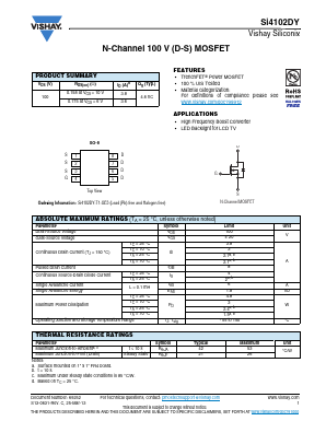 SI4102DY-T1-E3 Datasheet PDF Vishay Semiconductors