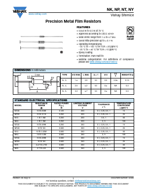 NT433001DS14 Datasheet PDF Vishay Semiconductors