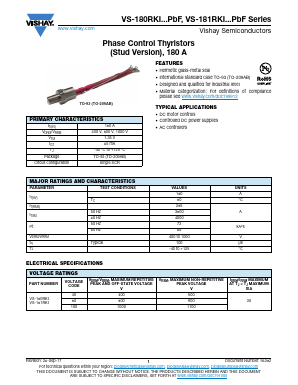 VS-181RKI80 Datasheet PDF Vishay Semiconductors