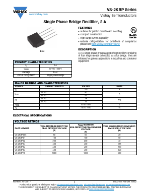VS-2KBP005 Datasheet PDF Vishay Semiconductors