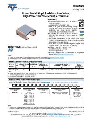 WSL2726 Datasheet PDF Vishay Semiconductors