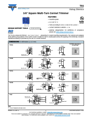 T93XA103KT20 Datasheet PDF Vishay Semiconductors