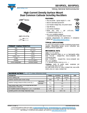 SS10P2CLHM3 Datasheet PDF Vishay Semiconductors