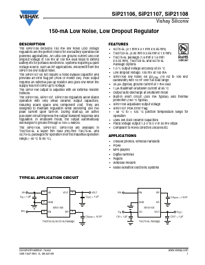 SIP21106DR-30-E3 Datasheet PDF Vishay Semiconductors