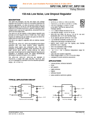 SIP21106DR-33-E3 Datasheet PDF Vishay Semiconductors