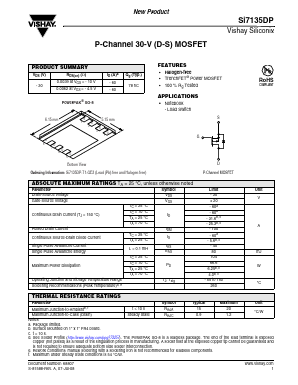 SI7135DP Datasheet PDF Vishay Semiconductors