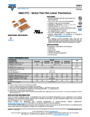 TFPT0805L2200DY Datasheet PDF Vishay Semiconductors