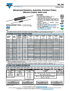 RS01AR5000FE70 Datasheet PDF Vishay Semiconductors