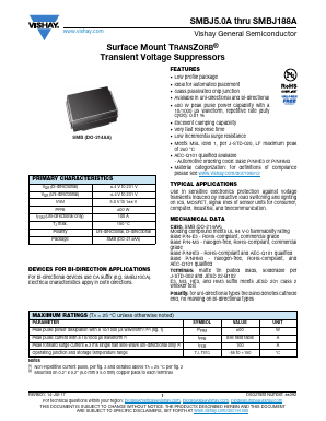 SMBJ10CAHM3 Datasheet PDF Vishay Semiconductors