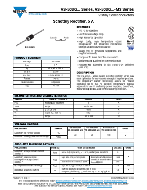 VS-50SQ080-M3 Datasheet PDF Vishay Semiconductors