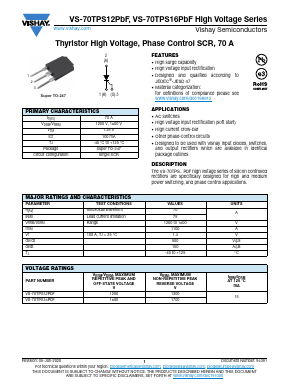 VS-70TPS16PBF Datasheet PDF Vishay Semiconductors