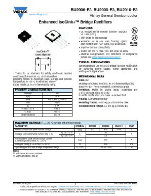 BU2010-E3/51 Datasheet PDF Vishay Semiconductors