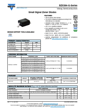 BZX384C3V9-G Datasheet PDF Vishay Semiconductors