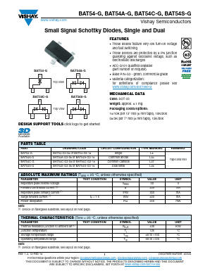 BAT54-G Datasheet PDF Vishay Semiconductors