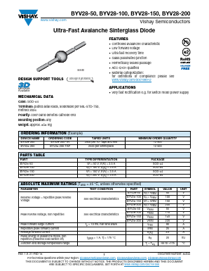 BYV28-100 Datasheet PDF Vishay Semiconductors
