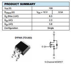 SIHF510S Datasheet PDF Vishay Semiconductors