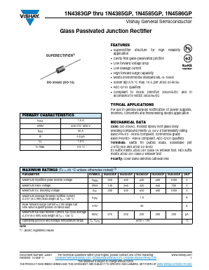 1N4384GP Datasheet PDF Vishay Semiconductors