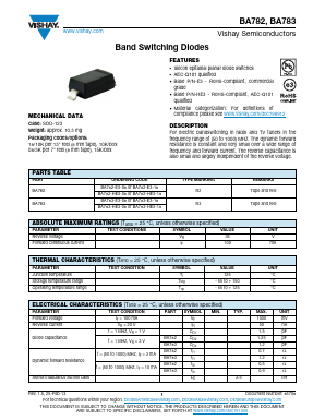 BA783-E3-18 Datasheet PDF Vishay Semiconductors