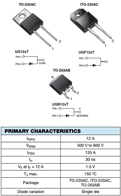 UG12 Datasheet PDF Vishay Semiconductors