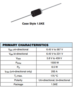 1.5KE16AHE3/54 Datasheet PDF Vishay Semiconductors