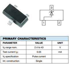 MMBZ4698-E3-18 Datasheet PDF Vishay Semiconductors