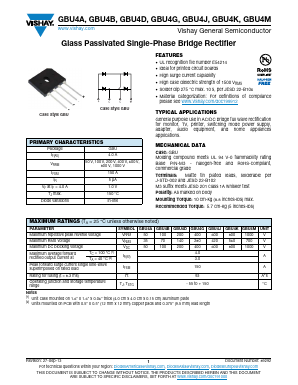 GBU4K-M345 Datasheet PDF Vishay Semiconductors